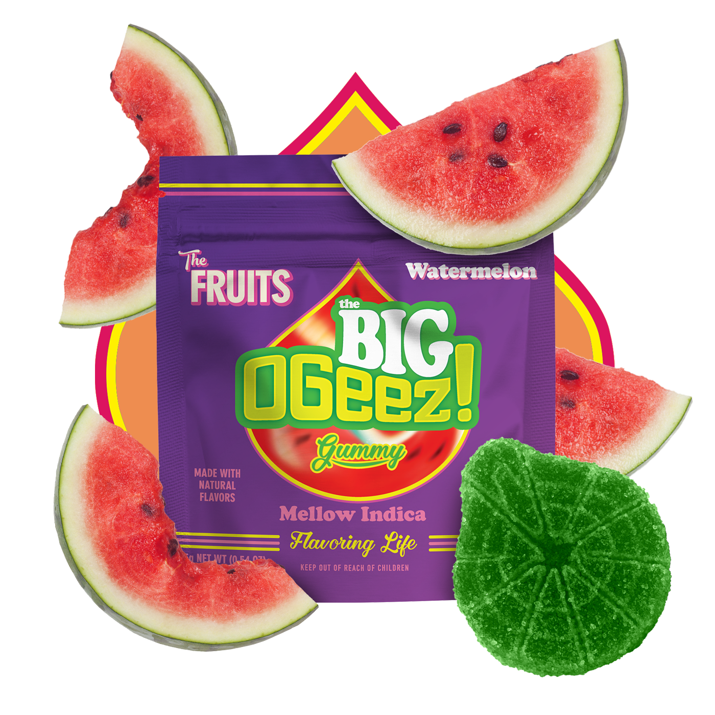 OGeez Gummies Big Watermelon